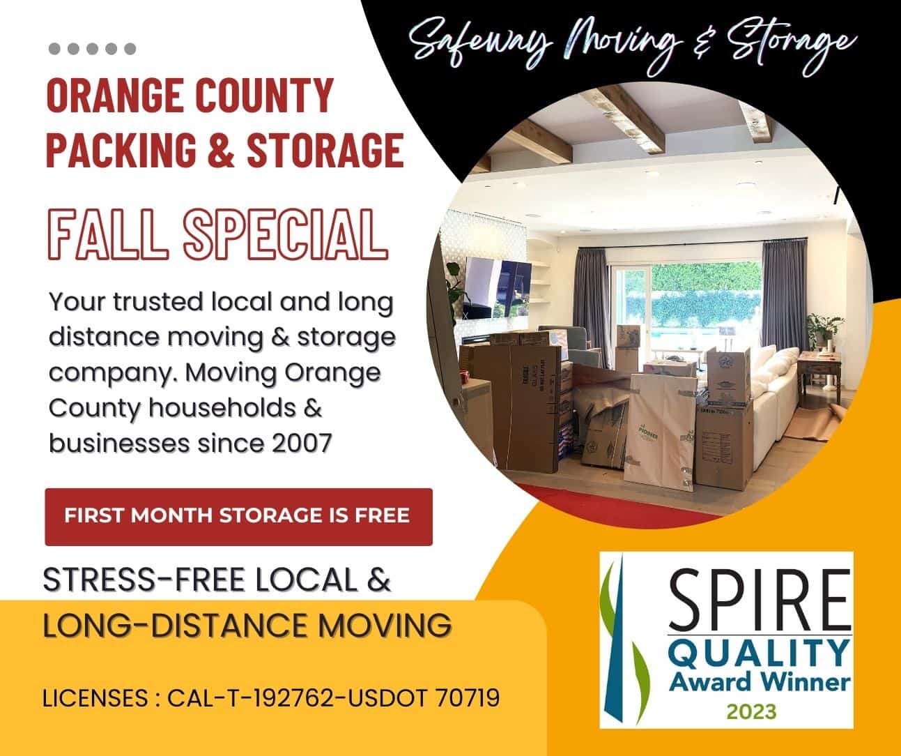 orange county packing 7 storage